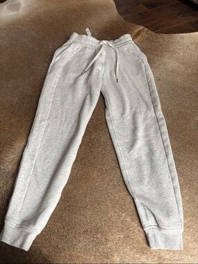 lululemon athletica Light Grey Drawstring Joggers